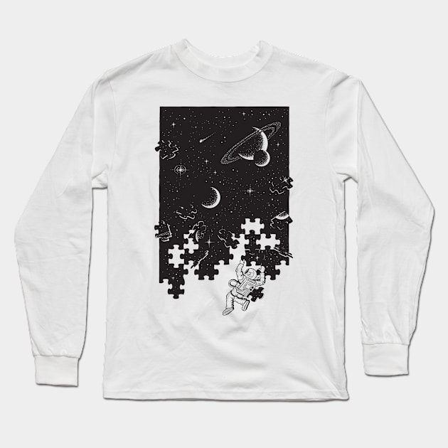 Puzzled Long Sleeve T-Shirt by Grant_Shepley